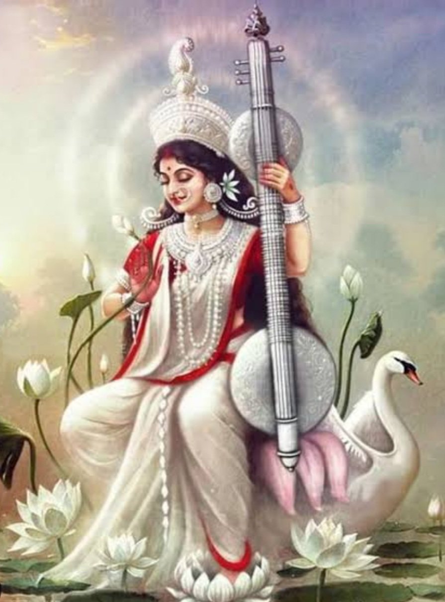 ଆଜି ଧରାପୃଷ୍ଠରେ ବିରାଜିଛନ୍ତି  ବିଦ୍ୟାଦାତ୍ରୀ ମା’ ସରସ୍ୱତୀ