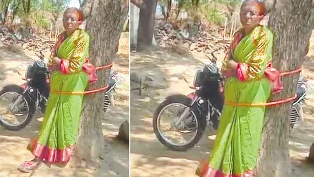 ସ୍ୱାମୀର ଭୁଲ୍ ପାଇଁ ଅଙ୍ଗନବାଡିଙ୍କୁ ଗଛରେ ବାନ୍ଧି ପିଟିଲେ