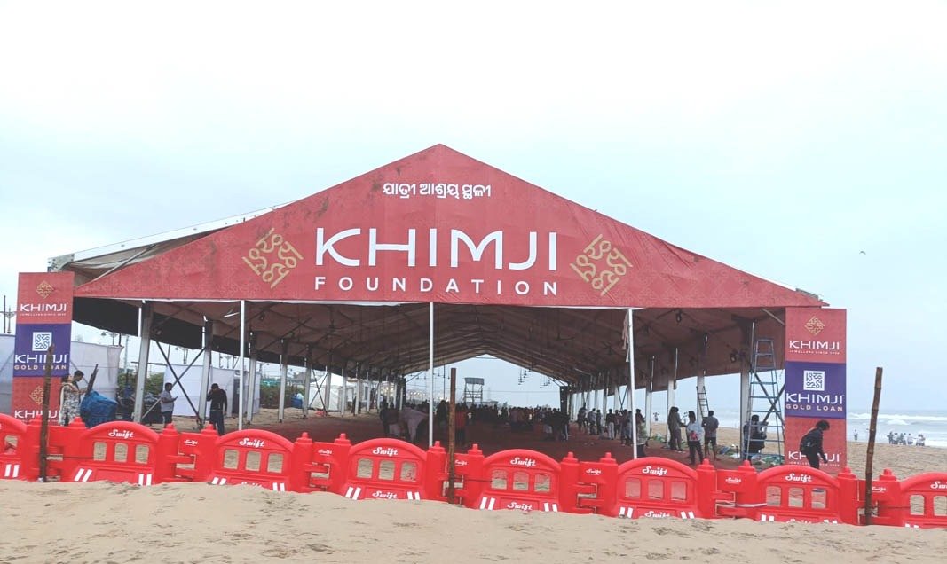 ଖିମଜୀ ଫାଉଣ୍ଡେସନ ପକ୍ଷରୁ ରଥଯାତ୍ରା ୨୦୨୬ରେ ଶ୍ରଦ୍ଧାଳୁଙ୍କ ପାଇଁ ସ୍ୱତନ୍ତ୍ର ସେବା