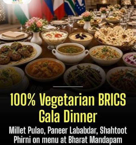 ବ୍ରିକ୍ସ ସମ୍ମିଳନୀର ନିରାମିଷ ଖାଦ୍ୟକୁ ନେଇ ବିବାଦ