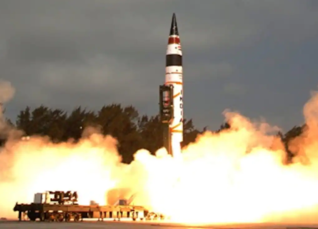 ମିସାଇଲ ଅଗ୍ନି ୫ର ସଫଳ ପରୀକ୍ଷଣ